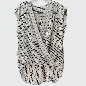 Max Studio Polka Dot Top Sizs M